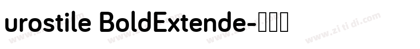 urostile BoldExtende字体转换